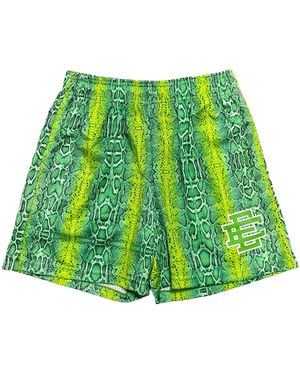 Eric Emanuel Ee Basic Shorts "Neon Snake" Ee147" - Green