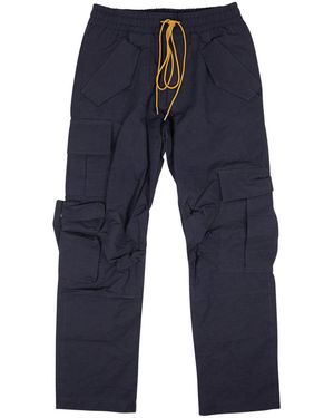 Rhude Polyester Gabardine Cargo Trousers And Creme" Rhpf22Pa030166180618" - Black