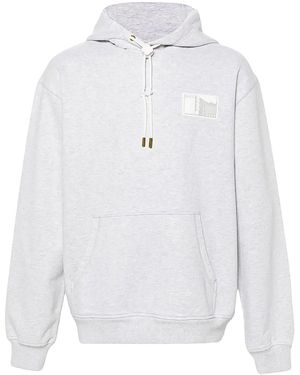 CASABLANCA Tennis Statues Patch Hoodie Mf24-Jtp-093-01" - Black