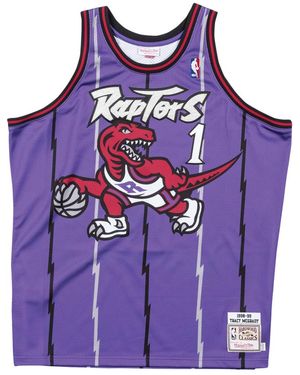 Mitchell & Ness Authentic Road Jersey "Nba Toronto Raptors 98 Tracy Mcgrady" Ajy4Gs18108 Trapurp98Tmc" - Purple