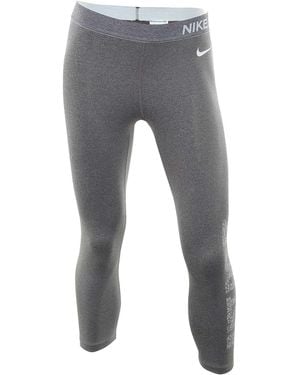 Nike Pro Capris Leggings "Charcoal" 889575 036" - Black