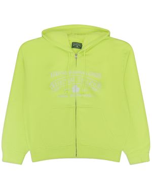 DENIM TEARS Adg Zip Hoodie "Lime" Dt937" - Green