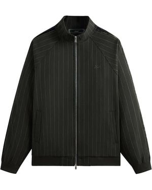 Kith Double Weave Clifton Track Jacket "Stadium" Khm031512 302" - Black