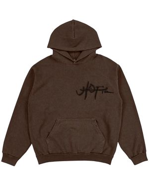 Travis Scott Utopia A2 Logo Hooded Sweatshirt Multi" Tsuc146" - Brown
