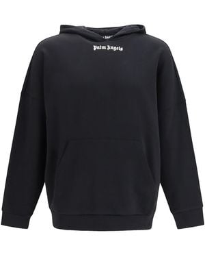 Palm Angels Classic Logo Pullover Hoodie Off- Pambb002Fl001 1003" - Black