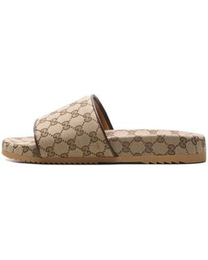 Gucci Gg Slide Canvas" 624695 H6320 9763" - Black