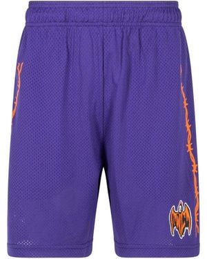Warren Lotas Bat Reaper Mesh Shorts 2002Lap483" - Black