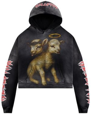 HELLSTAR Lamb Hoodie Hsr234" - Black