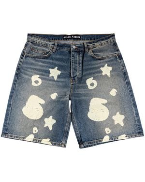 Sp5der Beluga Denim Short 434" - Blue