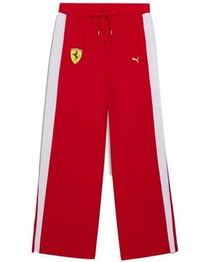 PUMA Scuderia Ferrari Drivers T7 Oversized Trousers "Dark Cherry" 713573 01" - Red