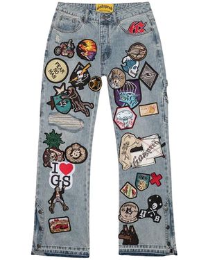 GODSPEED NEW YORK Patchwork Denim Wash" 76Lznm1N" - Black