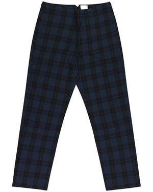 Aimé Leon Dore Plaid Nylon Trousers Ald Mbtm 0017" - Black