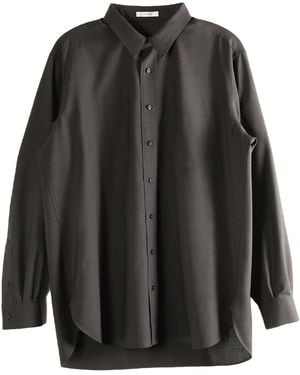 The Row Kardiff Shirt "Dark" 697 W3464 Dbr" - Black