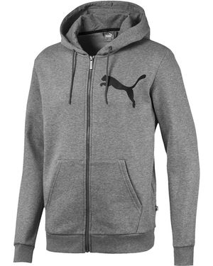 PUMA Big Logo Full Zip Hoody Fleece 580567 03" - Black