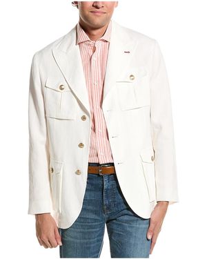 Brunello Cucinelli Tailored Jacket With Pockets "Panama" Brun1971" - Black