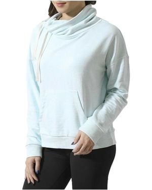 Reebok Elements Marble Cowl Neck Sweatshirt "Mist" Bk5191" - Black