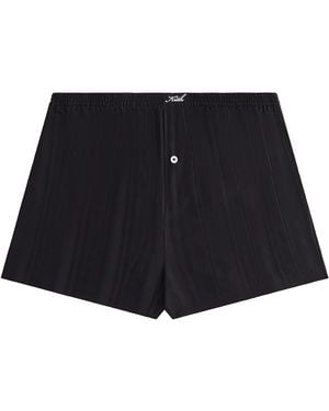 Kith Ida Ii Sheer Stripe Boxer Short 185" - Black