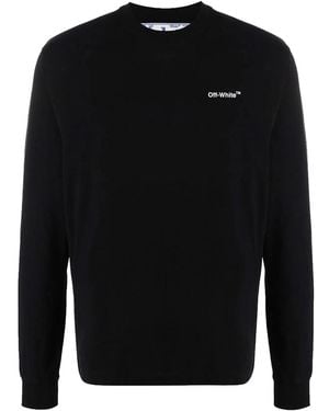 Off-White c/o Virgil Abloh Caravaggio "Arrow Long-Sleeve" Omab064C99Jer00 31001" - Black
