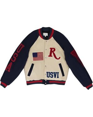 Rhude St. Croix Varsity Jacket Rhps24Ja14614139" - Black