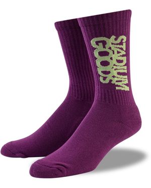 Stadium Goods Crew Sock "Plum" Sgs0173" - Purple