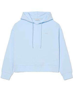 Lacoste Oversized Adjustable Hoodie Sf0048 51 T01" - Blue