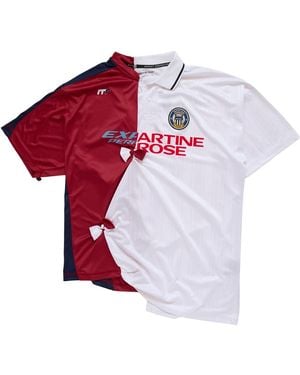 Martine Rose Collage Football Top "Multi" 189Jt14053" - Black