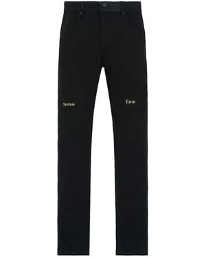 RTA Bryant Denim Jeans Digital Cross" Mdgdd1148 J1205Bkgdc" - Black