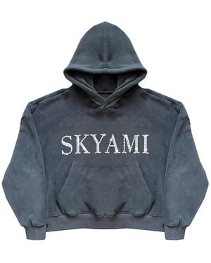 77 Studios Skyami Rhinestone Hoodie 77S005" - Blue