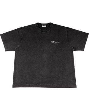 Kith Joy Divison Unknown Pleasures Vintage T-Shirt Khm035102 001" - Black