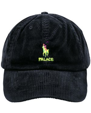 Palace Corduroy Classic Polo Cap "Ralph Lauren X 405420702001" - Black