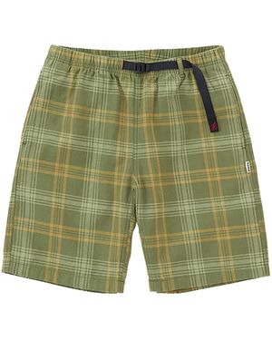 Gramicci Hemp G-Short "Plaid" G6Sm-P017-Pld" - Green