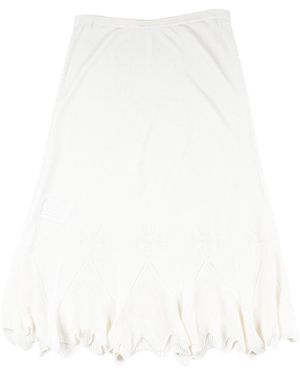 Chrome Hearts Frankie B Stark Sheer Jacquard Skirt Chrm1503" - Black