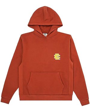 Eric Emanuel Ee Basic V2 Hoodie Ss22 "Rust Ee378" - Red