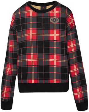Nike Brooklyn Fleece Crew Style Dv1996 "Fire/Dk Driftwood" Dv1996 612" - Black