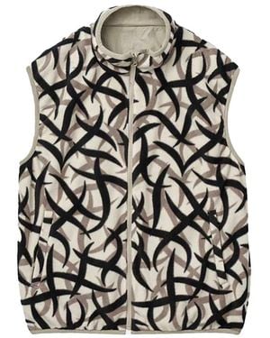 Gramicci Knit Reversible Fleece Vest G4Fu J016" - Black