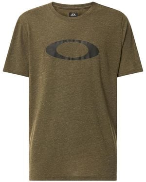 Oakley O-Bold Ellipse T-Shirt "New Dark Brush Heather" 457132 88Z" - Black