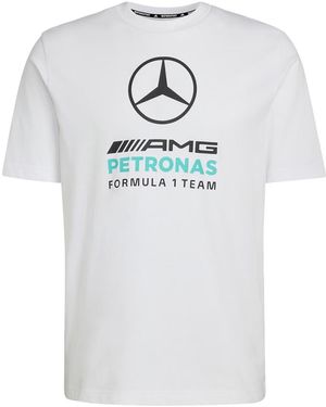 adidas Mercedes Amg Petronas Formula 1 Team Dna Graphic T-Shirt Semi Mint Rush" Ke8164" - Black