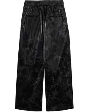 Y-3 Marble Nylon Tapered Trousers Kw7104" - Black