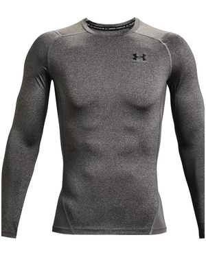Under Armour Heatgear Compression Long Sleeve "Carbon Heather 1361524 090" - Black