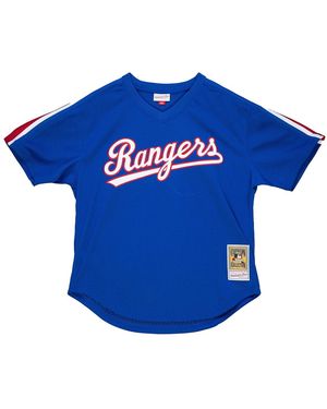 Mitchell & Ness Authentic Bp Jersey Pullover "Mlb Rangers 1989 Nolan Ryan" Abpj3005 Trn89Nryroya" - Blue