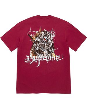 Supreme Satan T-Shirt "Cardinal" Su26375" - Red