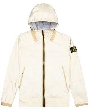 Stone Island Membrana 3L Tc Hooded Jacket "Ivory" 741540523 V0093" - Black