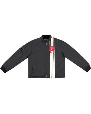 Chrome Hearts Cross Patch Cobra Racing Nylon Jacket Chrm0676" - Black