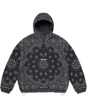 Supreme Reflective Bandana Anorak "Ss26 - Black