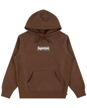 Supreme Bandana Box Logo Hoodie "Fw19" Su8405" - Brown