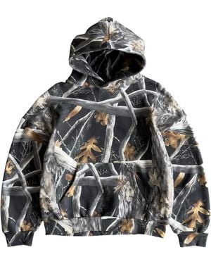 Bravest Studios Tree Camo Hoodie Bs26" - Black