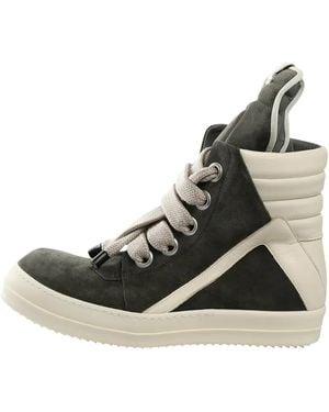 Rick Owens Jumbolace Geobasket High "Euca Milk" Ru01F2898 Lvsw2 3511" - Black