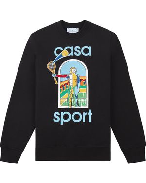 CASABLANCA Le Jeu Colore Sweatshirt Ms24 Jtp 001 01" - Black