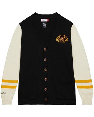 Mitchell & Ness Nhl 100Th Anniversary Cardigan Jumper Bruins -Cream" Tswt6431 Bbnyypppbkcr" - Black