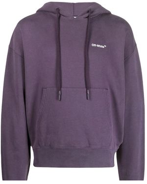 Off-White c/o Virgil Abloh Caravaggio Crowning Over Hoodie "Aubergine" Ombb037F22Fle00 43501" - Purple